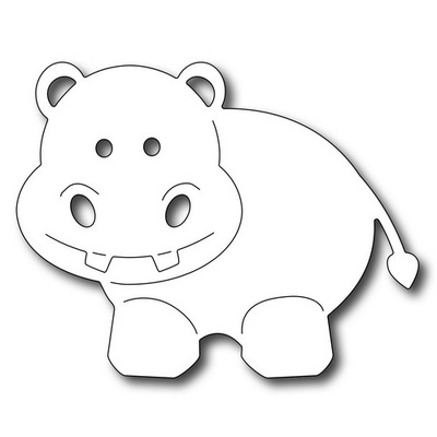 Ніж для вирубки Frantic Stamper - Precision Die - Baby Hippo