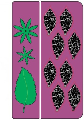 Ніж для вирубки від Cheery Lynn Designs - Build a a Flower #1 Petals & Leaves - B181B