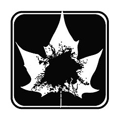 Акриловий штамп "Листочок в квадраті з 1 кляксою"