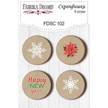 Набір скрап-фішок від ТМ Фабрика Декору з 4 шт. FDSC 102