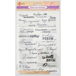 Натирка Надписи (укр.), 22*15 см, ТМ Santi