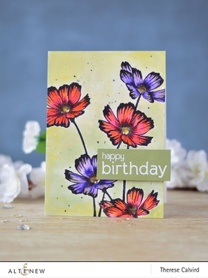 Набір штампів від Altenew - Stunning Cosmos Stamp Set