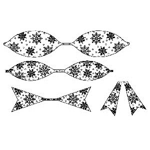 Гумовий штамп Sue Wilson - Snowflake Bow