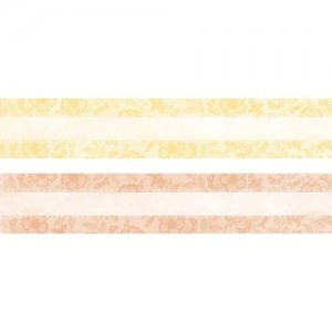 Смужки паперу від Galeria Papieru - Jutrzenka - Ранкова зоря-01, рожевий, жовтий, 5x30,5см, 1 шт.