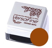 Пігментне чорнило швидкосохнуче Tsukineko - VersaFine 1in Cube Pads Vintage Sepia