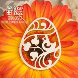 Чипборд ScrapBox - Великоднє яйце-крашенка Hh-055