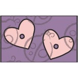 Чипборд. Кріплення для конвертів. Серця, cb-365