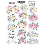 Набір наліпок (стікерів) No 032, Shabby garden, ТМ Фабрика Декору
