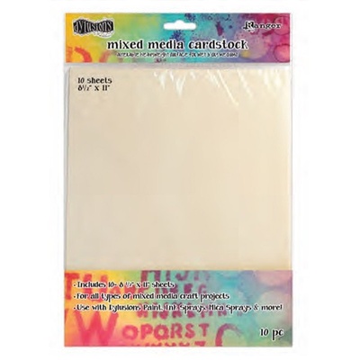 Бумага Ranger - Dyan Reaveley - Dylusions - Mixed Media Cardstock, 21.6x28 см, 10 штук