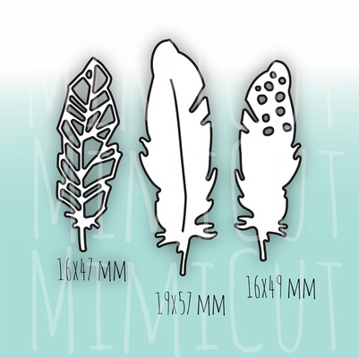 Нож для вырубки от MiMiCut - Ни пуха, ни пера, 16*47, 19*57, 16*49мм   
