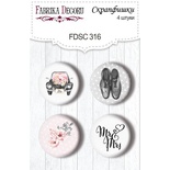 Скрапфишки 4шт. Набор 316, Say Yes, ТМ Фабрика Декору