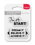 Набір штампів від ScrapBerryʼs - просто почни! ( Англ), 7x7 см