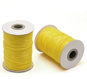 Вощений шнур, 1 мм, колір жовтий, 5 метрів
