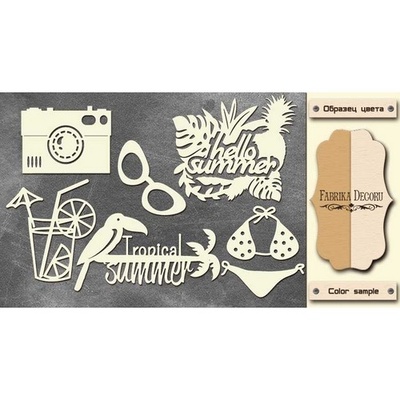 Чипборд Фабрика Декору - FDCH-147, колір молочний, крафт