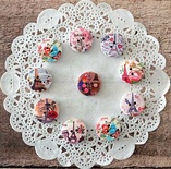 Пуговицы деревянные от ScrapBerry's -Вокруг света, 20 мм, 10 шт