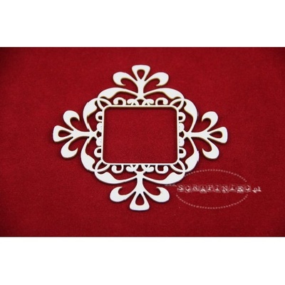 Чипборд Scrapiniec - Рамка з орнаментом квадрат