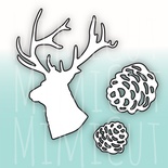 Нож для вырубки от  MiMiCut - Лесной олень, 53 x 69 см, 17 x 18 мм, 27 x 27мм