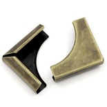 Металлические уголки для альбомов, 45х32 мм, античная бронза, 4 шт.