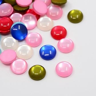 Кабашон Imitation Cat Eye, 12x4мм, колір мікс, 10 шт.