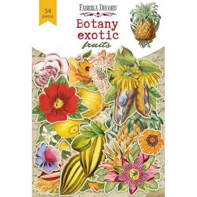 Набір висічок для скрапбукінгу, колекція Botany exotic fruits, ТМ Фабрика Декору