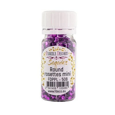 Паєтки розетки міні-металік 508, ТМ Фабрика Декору