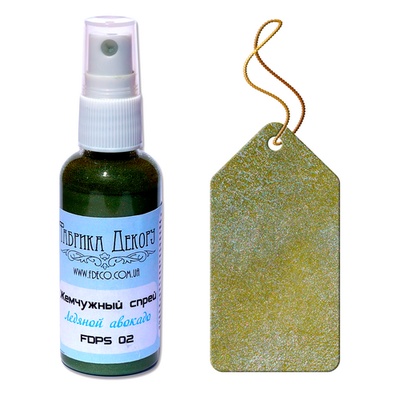 Фарба-спрей Фабрика Декору - Перламутровий спрей - Крижаний авокадо, 50 мл