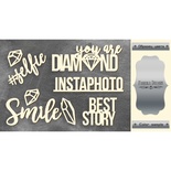 Чипборд Фабрика Декору - Brilliant 1, колір срібло