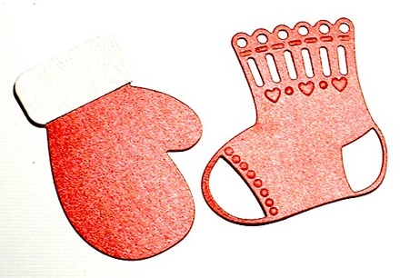 Висічки від Gallery Tools - Рукавичка і шкарпетка, 7,8 і 6,8 см