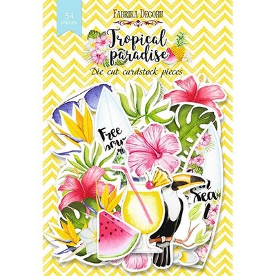 Набор высечек, коллекция Tropical paradise, 60 шт., ТМ Фабрика Декора