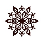 Акриловий штамп Christmas Stamp SR060 Сніжинка, розмір 5х4,4 см