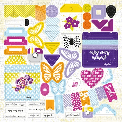 Аркуш висічок від Lemon Owl - Plans for Today, Die Cuts #02