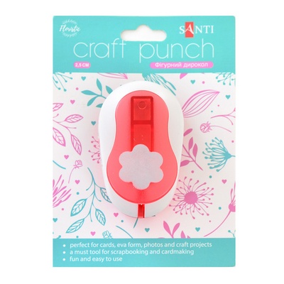 Дырокол фигурный, цветок Роза пышная, 25 мм, ТМ Santi