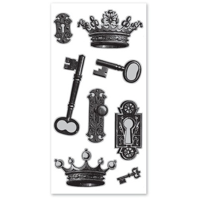 Набір гумових штампів Hampton Art/Diffusion - Crowning Moments, з мʼякою оснасткою