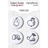 Набір скрап-фішок від ТМ Фабрика Декору з 4 шт. FDSC 033