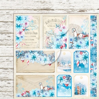 Аркуш двостороннього паперу для скрапбукінгу від LemonCraft - Joy the world world 04