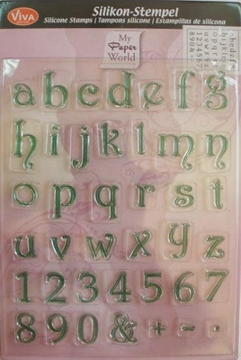 Штамп силиконовый 14x18см "Алфавит маленький", "о" - 1,2х1,3мм