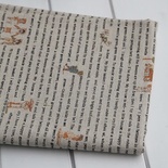 Лен Детки с надписями - черные надписи, размер:50х70см