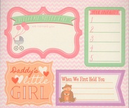 Книга наліпок - Grant StudiOs-Baby Girl, — La De Dah, 5 аркушів на дитячу тематику