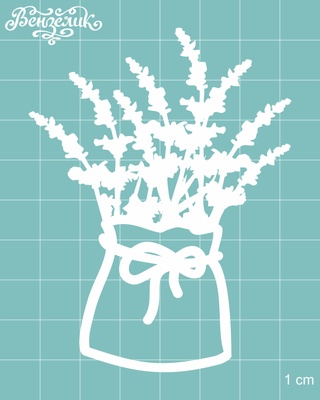 Чипборд від Вензелик - Квіти в мішку, розмір: 65х86 мм