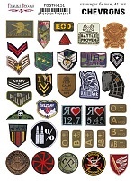 Набір наліпок (стікерів) 41 шт. Chevrons #151, ТМ Фабрика Декору
