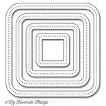 Ніж для вирубки My Favorite Things - Die-namics Single Stitch Line Rounded Square Frames, Favorite0 шт.