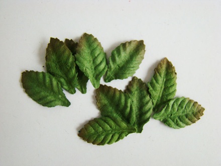 Листики розы, 20х15 мм, 10 шт.