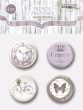 Набір скрап-фішок для скрапбукінгу від Scrapmir - French Provence, 4шт