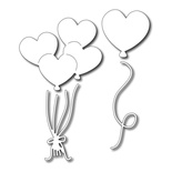 Ніж для вирубки Frantic Stamper - Precision Die - Heart Balloons