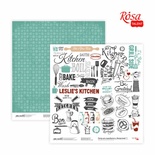Бумага для скрапбукинга от ROSA TALENT - Recipe book 7, двусторонняя, 30,48х30,48см, 200г/м2