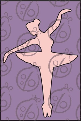 Чипборд. Балерина №3 cb-371