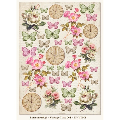 Лист с картинками LemonCraft - House of Roses - Vintage Time 008