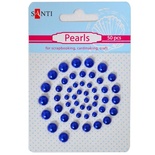 Набір перлин самокольорових синіх, 50 шт., ТМ Santi