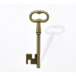 Металева прикраса/ підвіска "Ключ", 58х20мм, антична бронза, 1 шт.
