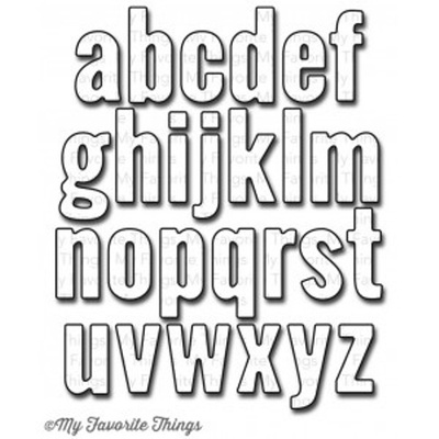 Ніж для вирубки My Favorite Things - Die-namics Little Lowercase Letters (MFT433)
